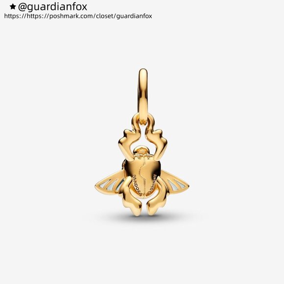 Pandora Disney Aladdin Scarab Beetle Dangle Charm - Picture 2 of 4